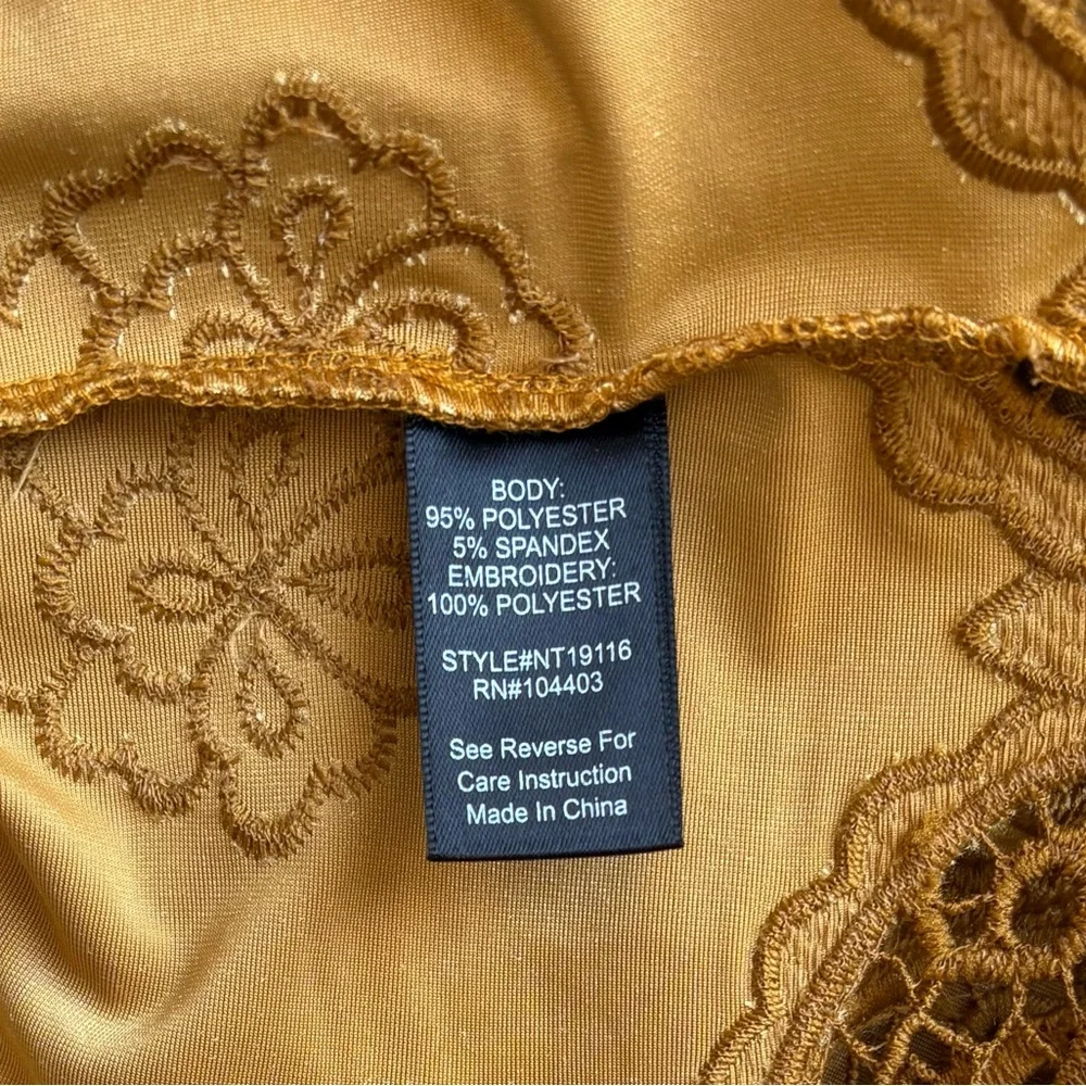 Altar’d State Velvet Goldenrod Halter Top Size Medium NWT - Picture 13 of 15